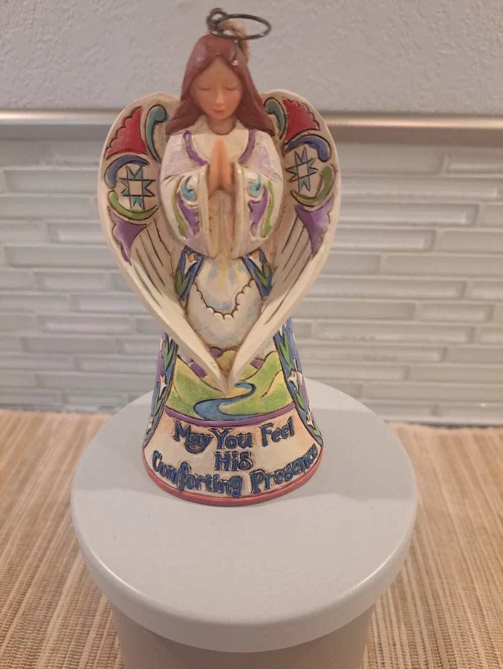 Jim Shore Angel May You Feel His Comforting Presence Heartwood Creek Ornament